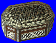 Mother of Pearl Octagonal Jewelry Box