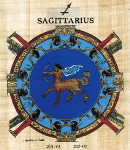 SAGITTARIUS Zodiac Papyrus