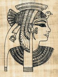 Cleopatra Outlines Papyrus Sheets