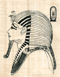 King Tutankhamun Outlines   Papyrus Sheets